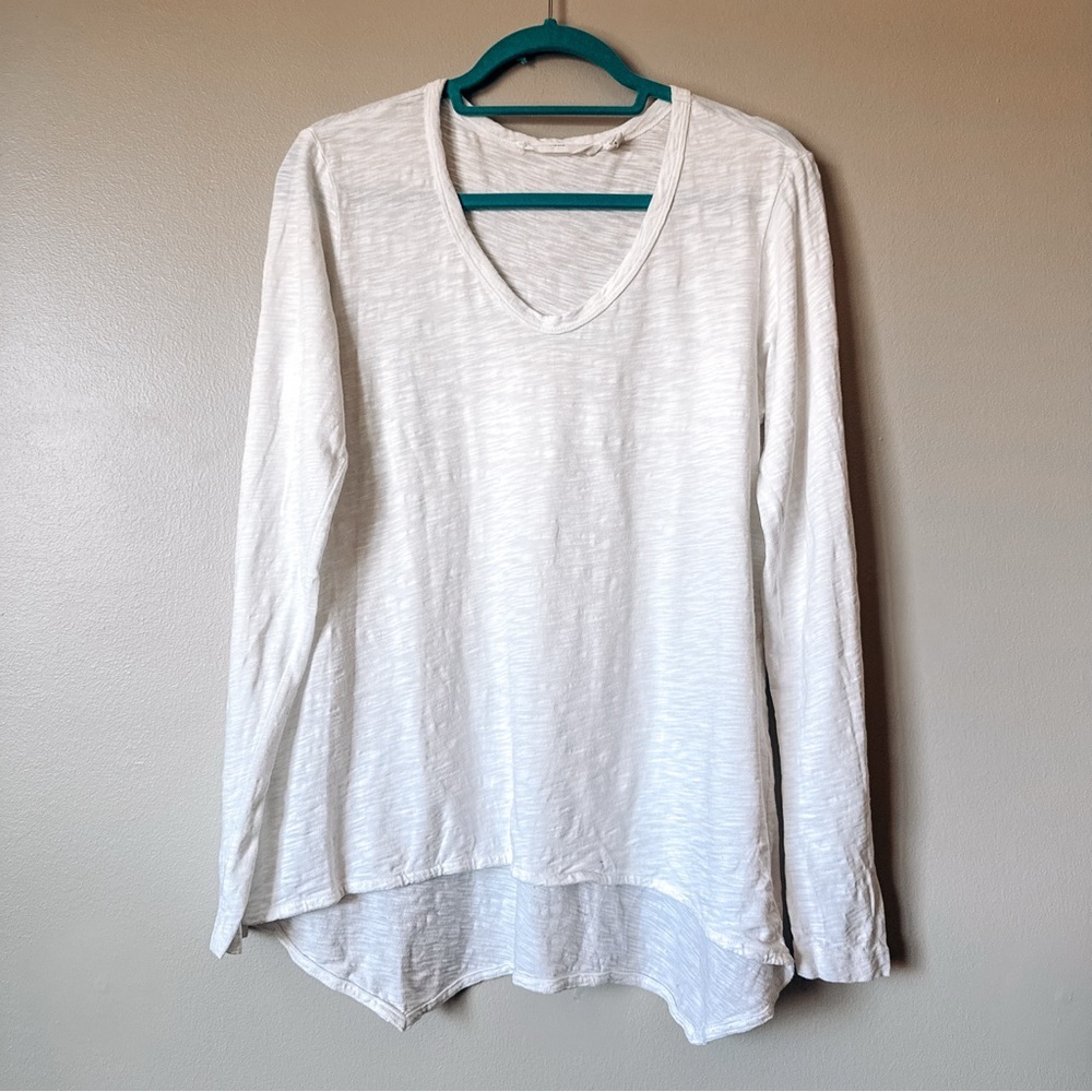 Wilt White Long Sleeve V Neck Top Size Large - Picture 4 of 8